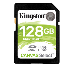 Kingston Canvas Select 128GB SDXC UHS1