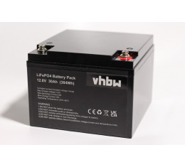 LiFePO4 12V / 30Ah 360Wh Akku