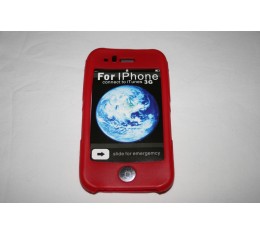 iPhone 3G 3Gs Punainen Silikonisuoja